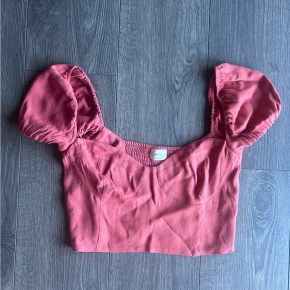 WILFRED aritzia novella crop top M - Picture 2 of 5